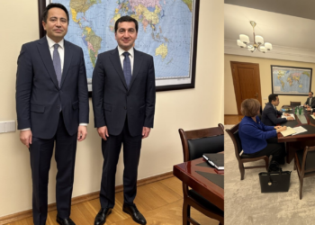 Qazaxıstan Səfiri və Azərbaycan Prezidentinin Köməkçisi ikitərəfli əməkdaşlığı müzakirə ediblər