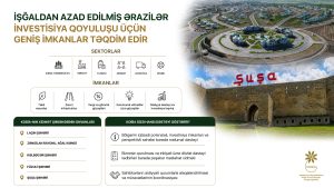 KOBİA: İşğaldan azad edilmiş ərazilər investorlar üçün geniş imkanlar təqdim edir